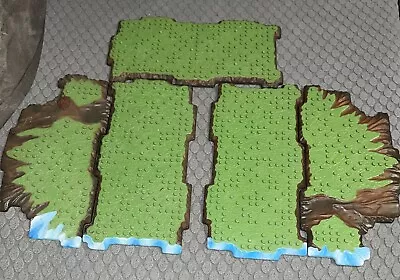 Mega Bloks Terrain 5 Base Plates Water Edge Green • $12.99