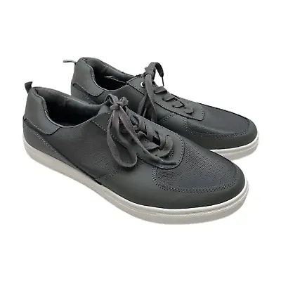 Weatherproof Vintage Men's Grey Leather Lace-Up ETHAN Shoes Size 10 EUC B78 • $12.99