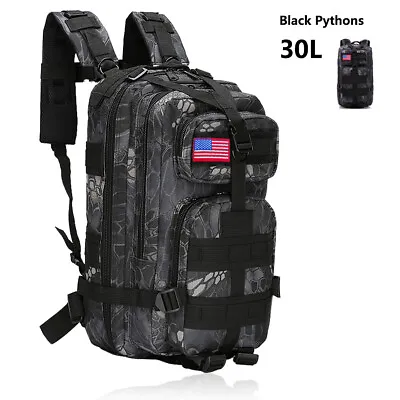 30L Military Molle Tactical Backpacks Rucksack Camping Hiking Bag Outdoor Travel • $26.49