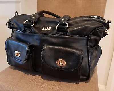 Kate Hill Black Overnight Bag / Baby Nappy Bag. • $45
