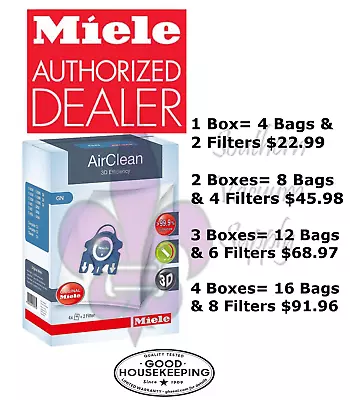 Miele AirClean 3D Efficiency FilterBags Type GN (BLUE) • $68.97