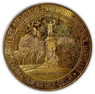 1965 World Fair Franklin Scott Key Maryland Souvenir Half Dollar Medal Coin 3376 • $7.95