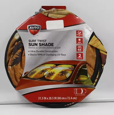 NEW 2PC Surf Twist Universal Auto Drive Springshade Sun Magic Shade 31.5 X 28.5 • $9.99