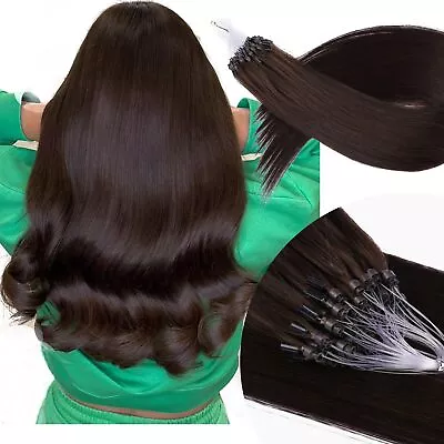 KiiKiiGirl Microlinks Hair Extensions Human Hair - 22inch Micro Link Hair Ext... • $107.56