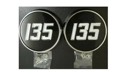 Metal Side Badge - Chrome & Painted (pair). Compatible With: Massey Ferguson:135 • £98.84