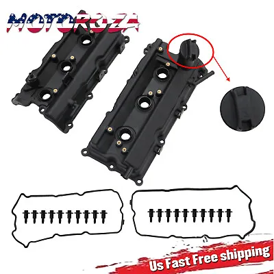 Pair Engine Valve Cover W/ Gasket For 2003-2006 Infiniti G35 FX35 Nissan 350Z • $72.29