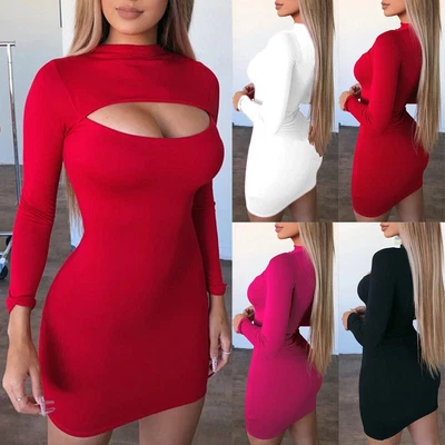 $28.04 • Buy Open Chest Dress Women Bodycon Dress Bodycon Ladies Party Slim Dresses