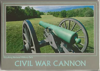 VICKSBURG MISSISSIPPI Civil War Cannon National Military Park Postcard VTG A17 • $4.69