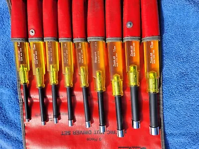 Snap-on -- 9 Piece Metric Nut Driver Set Model Ndm1090ak • $68