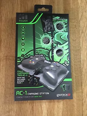 £5.99 • Buy Gioteck AC-1 Charging Station Compact Power Xbox 360 - Steel Book Edition NEW!