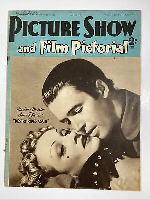 PICTURE SHOW Movie Magazine April 13 1940 Marlene Dietrich And James Stewart • $23.96