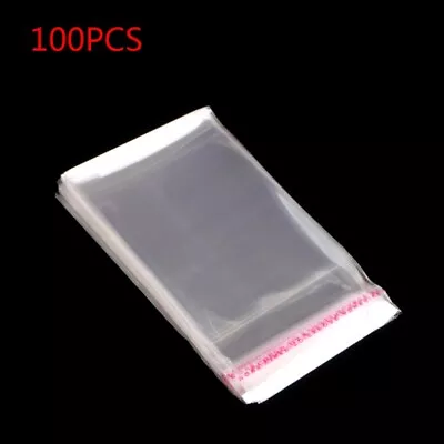 100Pieces/set Self Adhesive Sealing Plastic Bags Great For Bakery Bread • £3.70