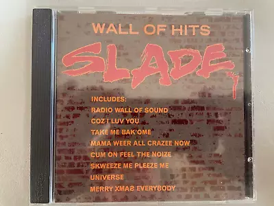 Slade - Wall Of Hits (1991) Uk Polydor Import/1 Scratch But Tests Perfectly. • $12.95