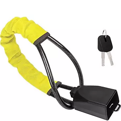 Car Steering Wheel Lock Retractable Anti Theft Steel Cable Buckle Lock With 2Key • $51.43