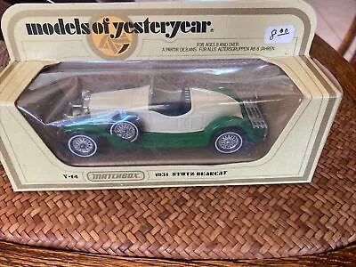 Matchbox Y14 White 1931 Stutz Bearcat 1/43 Moy Models Of Yesteryear Variant Mib • $9.99