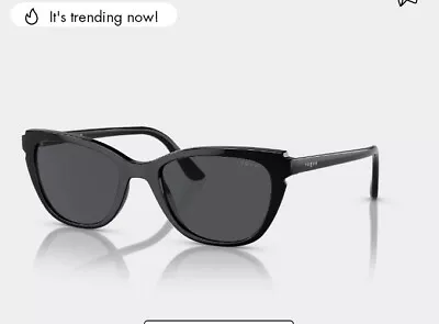 VOGUE VO5293S W44 87 Black Grey 53 Mm Women's Sunglasses • $16