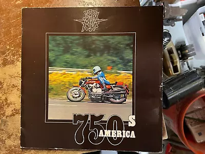 MV AGUSTA 750 America Motorcycle Brochure 1975 Original Glossy • $75