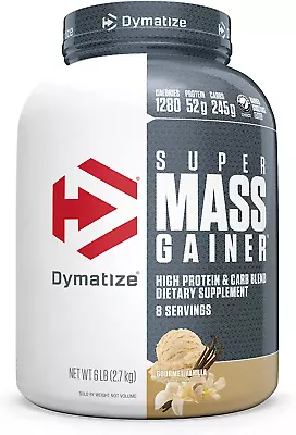 Super Mass Gainer Protein Powder 1280 Calories 52g Protein Gain Strength • $68.97