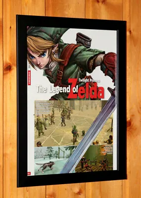 The Legend Of Zelda Twilight Princess Poster Old Ad Page Framed GameCube Wii • $54.16