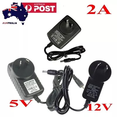 $14.99 • Buy AC/DC 5V 12V 24V 2A 1A 3A Power Supply Adapter Transformer For LED Strip Lights