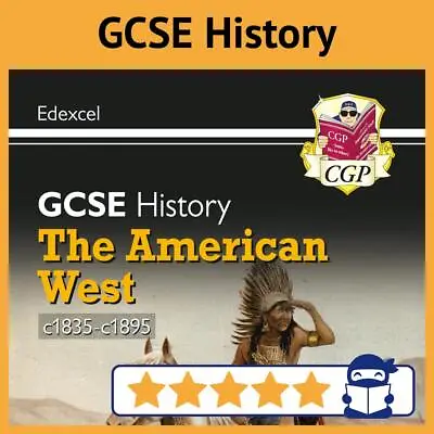 Edexcel GCSE History Study Guide - The American West - Ages 14-16 - CGP NEW • £8.50