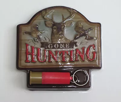 1 Deer Hunter Gone Hunting Decoset Bullet Keychain Bday Party Cake Topper Decor • $7.99