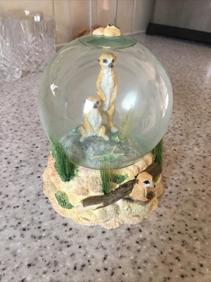 £5 • Buy Country Artist Meerkat Snow Globe