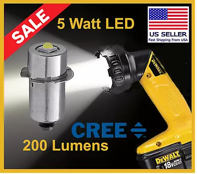 18V LED Replacement Bulb For Dewalt DW902 DW908 DW919 P13.5S Size 1Watt Or 5Watt • $8.99