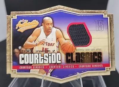 Vince Carter 2003-04 Authentix Die-Cut Courtside Classics Game Worn Jersey JSY  • $3.25