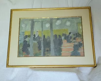 Henri Lachieze Rey Modernist Pastel Painting • $400