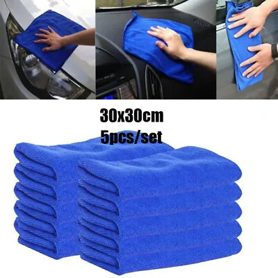 5Pcs Microfibre Cleaning Car Cloth Washing Cloth Towel Duster Home-Cleaning • $7.84