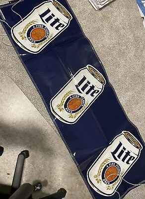 New - New!! Nice Miller Lite Light Can Logo Beer Banner Sign • $36