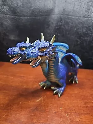 Toys R Us Maidenhead Blue 2 Headed Dragon Blue Large Squeezable Toy 7 X 17 Inch • $14.99