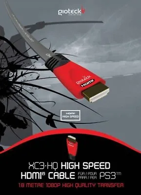 Gioteck XC3-HQ High Speed HDMI Cable • £9.99