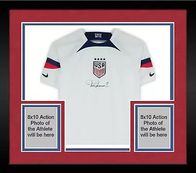 Framed Mia Hamm USWNT Autographed 2022-23 White Nike Replica Jersey • $569.99