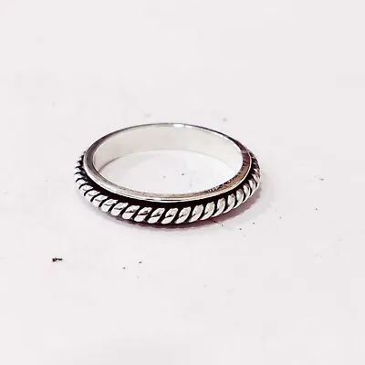 Solid 925 Sterling Silver Meditation Ring Statement Ring Spinner Ring Esw14 • $13.99