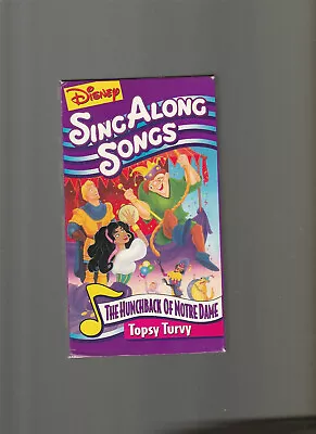 Disneys Sing Along Songs - The Hunchback Of Notre Dame: Topsy Turvy (VHS 1996) • $2.49