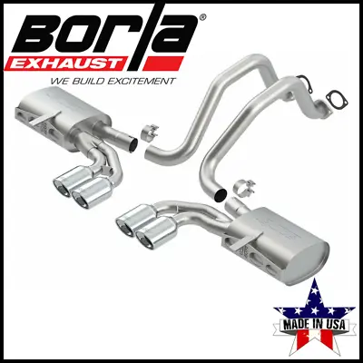 $1580.39 • Buy Borla Touring Cat-Back Exhaust System Fits 1997-2004 Chevrolet Corvette Z06 5.7L