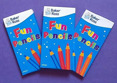 Party Bag Fillers - Baker Ross Mini Fun Colouring Pencils - 30 Packs • £25