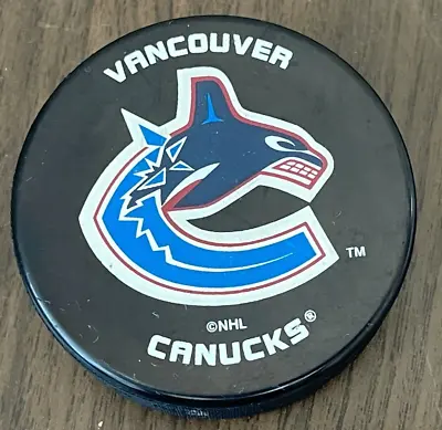 Vancouver Canucks NHL HOCKEY SUPER VINTAGE 90s InGlasCo Collectible Hockey Puck! • $15