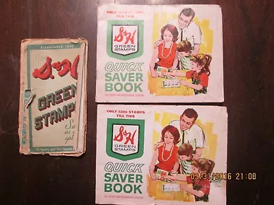 Vintage S&H Green Stamps And Booklets  Quick Saver Book  • $3.99