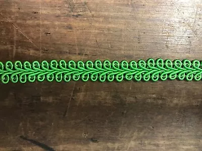 Braid 12mm Gimp Leaf Green Col 63 Rayon Trim 1Metre Cut Length Upholstery Craft • $3.30