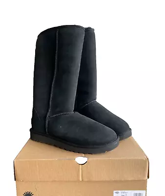 UGG Classic Tall II Winter Boots For Women Size 8 - Black • $108.99