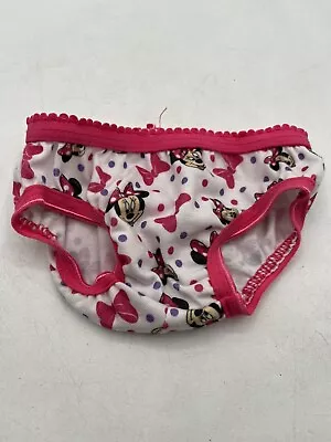 Build A Bear Disney Minnie Mouse Print Under Panties W/Bear Tail Cut Out Pink • $5