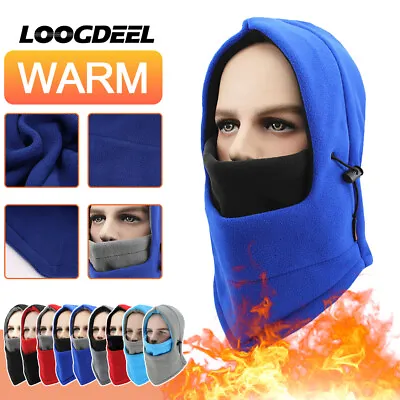 Winter Unisex Balaclava Ski Mask For Extreme Cold Weather Fleece Hood Snow Gear • $6.99