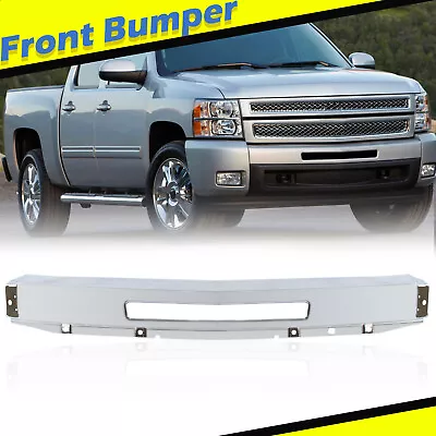 Front Bumper Chrome Steel For 2009-2013 Silverado 1500 / 2007-2010 2500HD 3500HD • $86.34