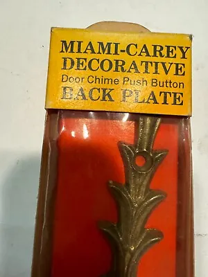 Miami-Carey Decorative Door Chime Push Button Back Plate M-111 • $12.50