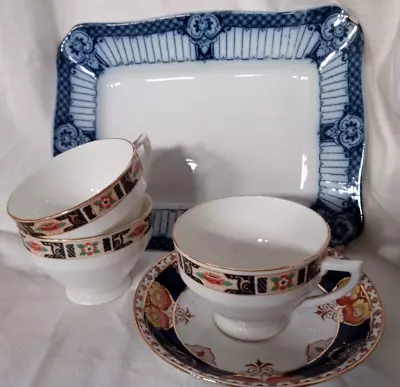 Small Job Lot China: Halford & Sons Burslem Tray 3 Radfords & Saucer • £1.99