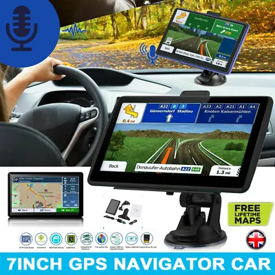 Large Screen 7  GPS Navigation Free 2023 UK Europe Maps For Car Truck Lorry HGV • £41.99