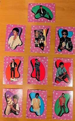 10 Michael Jackson Peel Away Stickers  - Made By Topps • $8